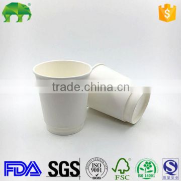 ISO9001 Factory takeaway double wall coffee paper cup from china