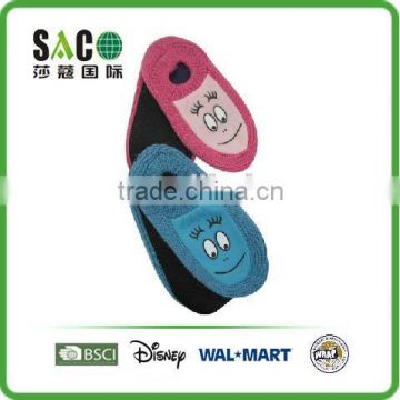 face pattern colourful acrylic home shoes with leatherette sole