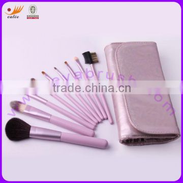 High-grade Light Purple Travel Makeup Brush Set