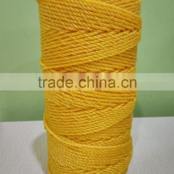 PE Plastic 3-strand Rope Fishing and Packing