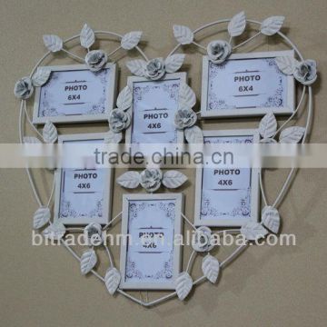metal sweetheart photo frame for wedding decoration