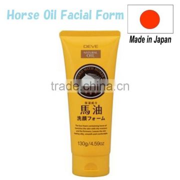 Japan Horse oil Moisturizing face wash for dry skin 150g Wholesale