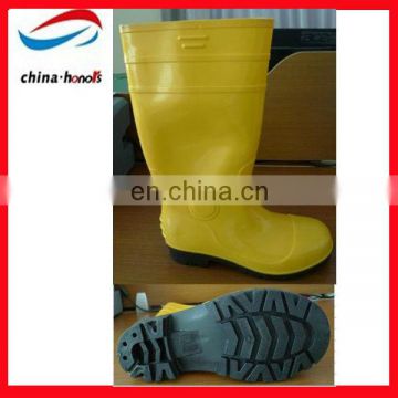 yellow safety rubber boots/industrial safety boots