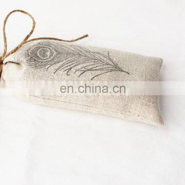 Fragrant cotton lavender sachet bag package with drawstring
