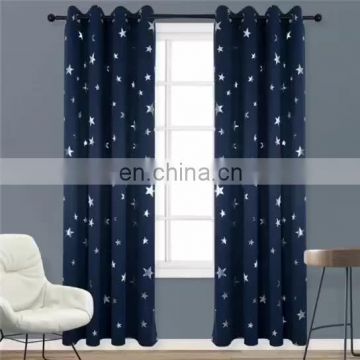 Competitive Price gold stamping star pattern fancy gold foil curtain designs