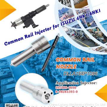 Common rail injector spray oil-diesel CR nozzle repair kit Dlla158p1096 fit for ISUZU 4HK1 6HK1