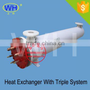 Triple system Stainless steel heat exchanger /Shell and tube heat exchanger