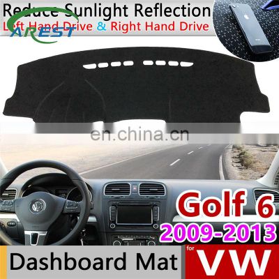 for Volkswagen VW Golf 6 MK6 2009~2013 5K Anti-Slip Mat Dashboard Cover Pad SunShade Dashmat Carpet Accessories 2010 2011 2012