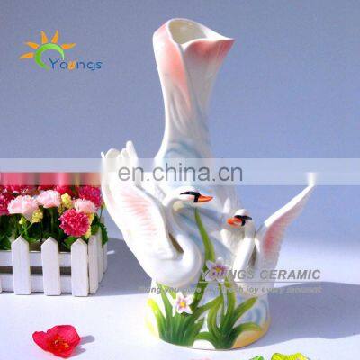 Beautiful Chinese Color Enamel Ceramic Vases For Hotel Decoration And Gift