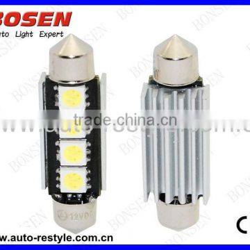 canbus led auto lamp 4SMD 36mm/38mm/39mm/42mm/43mm Festoon C5W