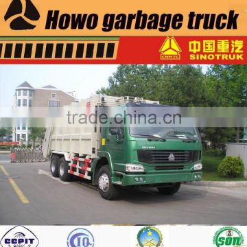 Hydraulic howo waste collection truck