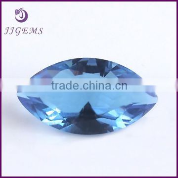 loose marquise synthetic blue faceted glass gems