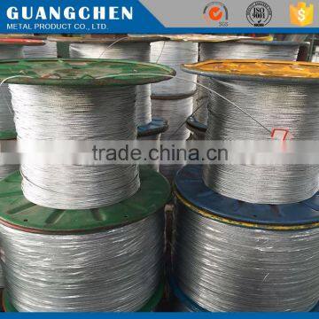 7*3 galvanized steel wire rope diameter 0.9mm