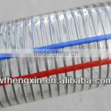 Pvc Reinforced Hose With Colorful Symbol Lines