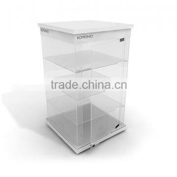 Guangzhou 4 layers customized MDF display cabinet with lock