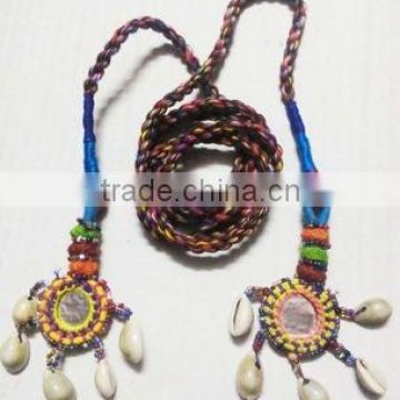 Hand Embroidered Vintage Tribal Waist Belt Indian Handmade Gujrati Beaded Thread Banjara Kutch Tribal Belly Dance Waist Belt