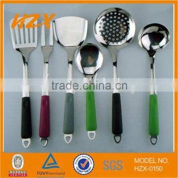 New design 7pcs stainless steel silicon kitchen tool