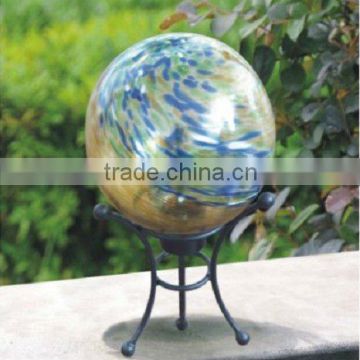steel frame with plastic earth ball solar table light(SO8852