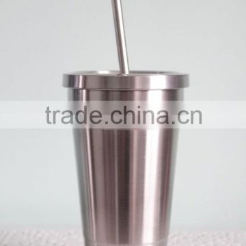 Straight stainless steel straws