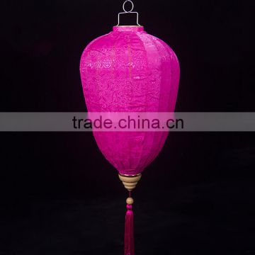 Garden electric chinese lantern hanging silk lanterns