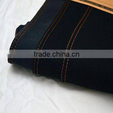 Pure cotton denim fabric black weft 9.9OZ