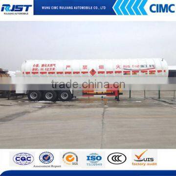 CIMC 3 axles Cryogenic liquid tank semi-trailer/fuel Tank Semi trailer