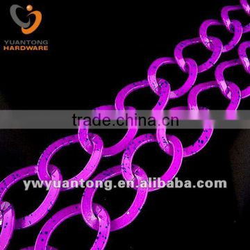 purple color ornament aluminum chain