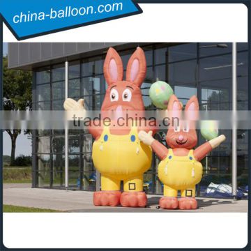 Cute advertising inflatable easter bunnies cartoon model