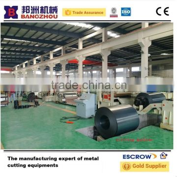 Economical hot rolled steel shearing uncoiling machine