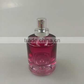 Transparent colorful perfume glass bottle refilable perfume bottle