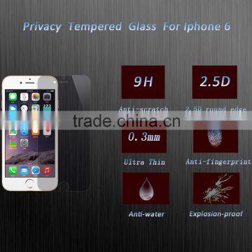 2016 Newest privacy tempered glass screen protector for iphone6