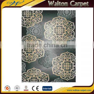 Machine woven 100% polypropylene printed rugs for hotel room