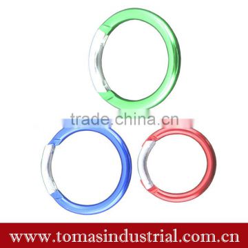 Colorful high quality customized metal circle carabiner