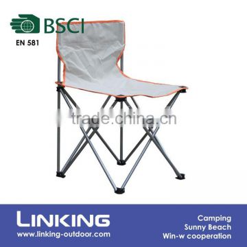 grey fishing chair with backrest