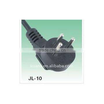 Israel male power cord plug with israel standard 3pin plug