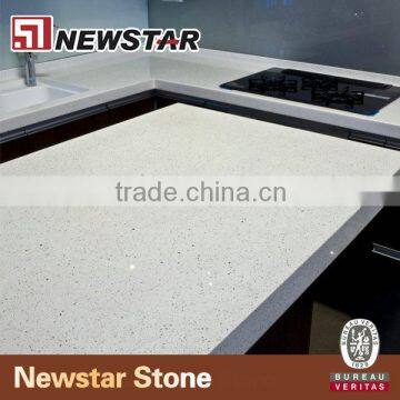 Newstar white quartz countertop slabs
