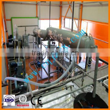 Car/truck motor oil recycled into new base oil ! China ZSA waste oil retrieving pyrolysis machine