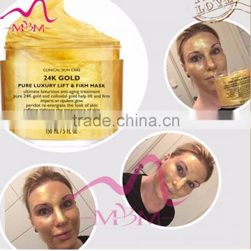 Purifying Anti-Wrinkle Antiaging Crystal Collagen 24K Gold Facial Mask