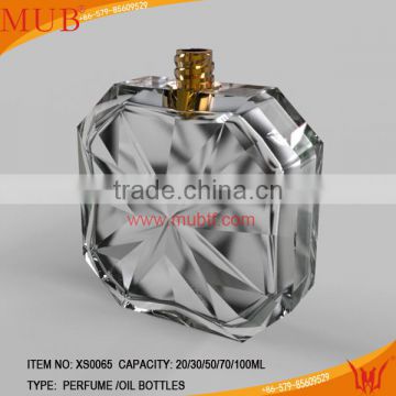 nice empty glass perfume bottle manufacturer factory & crystal perfume packaging bottle