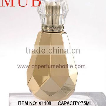 Cosmetic Container Crystal Perfume Bottle 75ml Glass Bottle