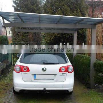 Car parking aluminium carports canopy with polycarbonate sheet roof