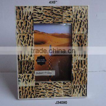 Horn Mosaic Photo frame with sides in bone mosaic patterns Available in all Photo Sizes