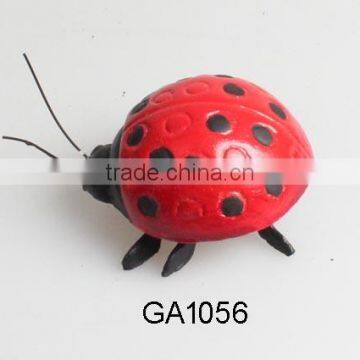 cast iron ladybug metal garden ornament