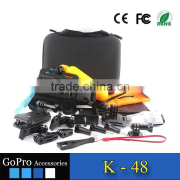 high quality 18 in 1 kit used for gopros heros 4 sports camera accessories action camera cases