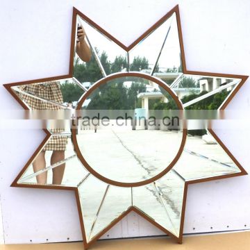 Five-pointed star large new design bathroom decor glass mirror From QINGDAO EVER BETTER