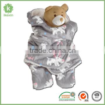 Made In China Polyester Baby Swaddle Blanket