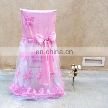 New Arrival Style Fancy Lace Wedding Chair Cover Banquet