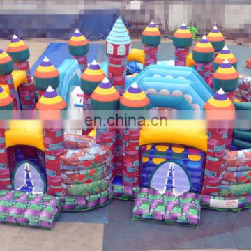Cheap 2017 Lovely Rose Yard Inflatable Amusement Park,Inflatable Fun City,Inflatable Playground & Jumping Bouncy Castle Combo