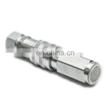 male female flat face hydraulic quick connect couplings hose fitting adaptor faster release disconnector coupler