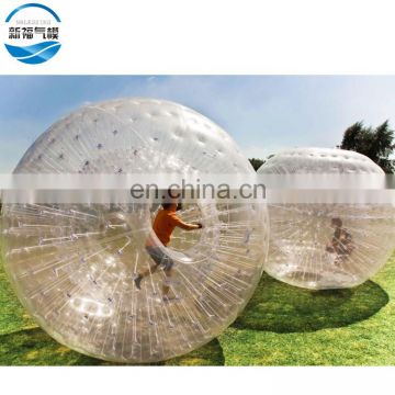 Giant inflatable clear body zorb human hamster ball,large tpu inflatable zorbing ball for adult
